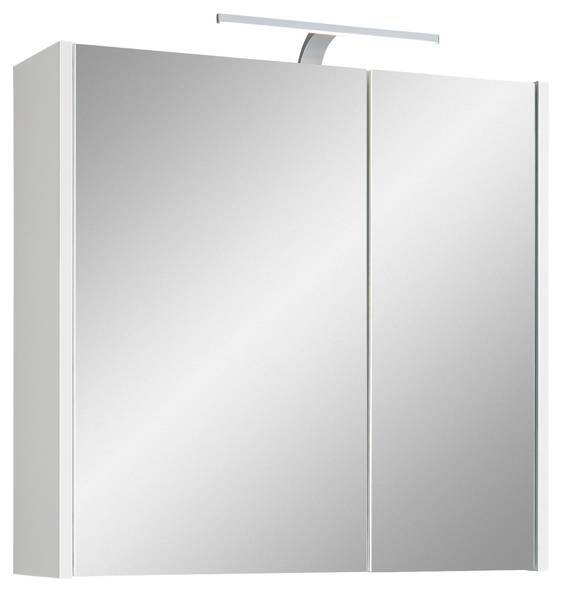 Badset Quickset 100 4-teilig Kombi A Matt Weiß / Eiche Riviera Dekor