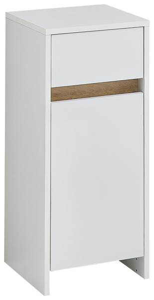 Badset Quickset 100 4-teilig Kombi A Matt Weiß / Eiche Riviera Dekor