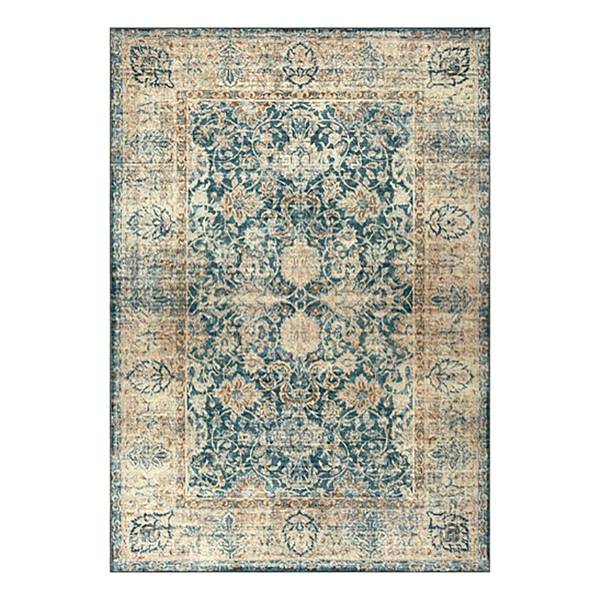 Fuß- & Sauberlaufmatte Aven Polyester PVC - Beige / Blau - 160 x 230 cm