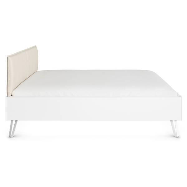 Bettgestell Liora Webstoff - Alpinweiß - 180 x 200cm