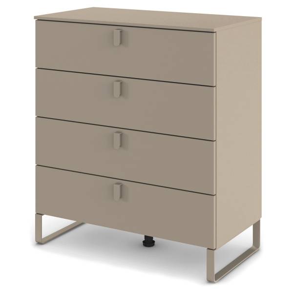 Kommode Liora - 91 cm Cappuccino - Breite: 80 cm