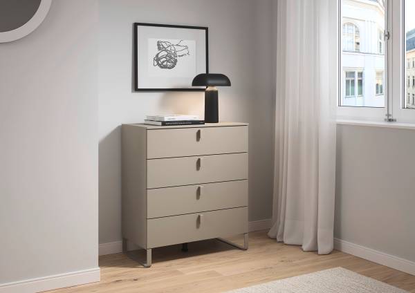 Kommode Liora - 91 cm Cappuccino - Breite: 80 cm