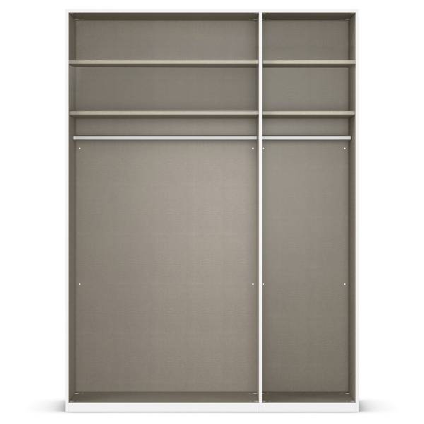 Drehtürenschrank Liora Alpinweiß - Breite: 151 cm - Classic