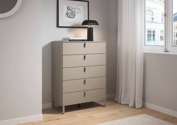 Kommode Liora - 110 cm Cappuccino - Breite: 40 cm