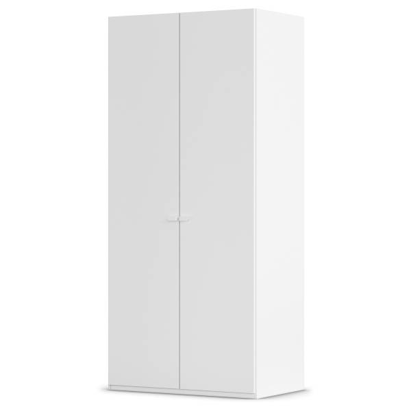 Drehtürenschrank Liora Alpinweiß - Breite: 101 cm - Classic