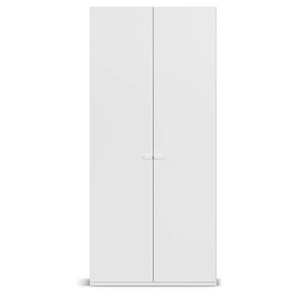 Drehtürenschrank Liora Alpinweiß - Breite: 101 cm - Classic
