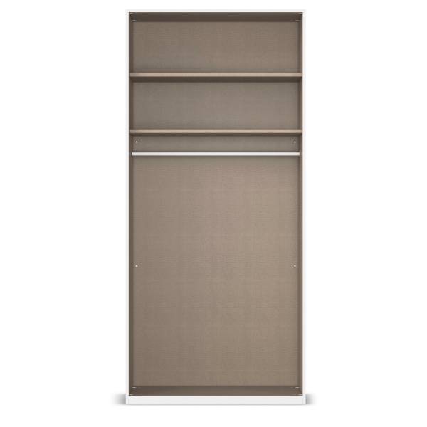 Drehtürenschrank Liora Alpinweiß - Breite: 101 cm - Classic