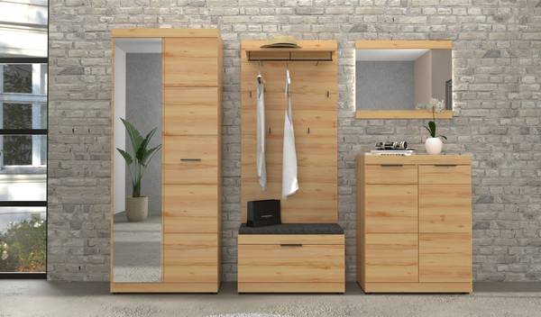 Panneau de rangement Makira Décor hêtre sauvage