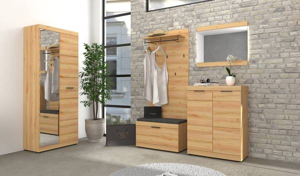 Panneau de rangement Makira Décor hêtre sauvage