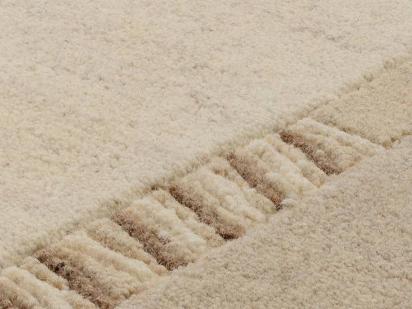Wollteppich Dryad Grove Schurwolle - Beige - 90 x 160 cm