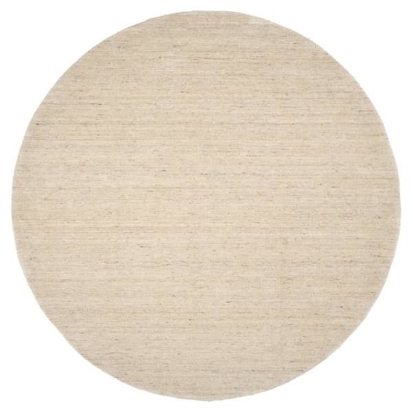 Wollteppich Lanabella Wool rund Schurwolle - Beige - Durchmesser: 200 cm