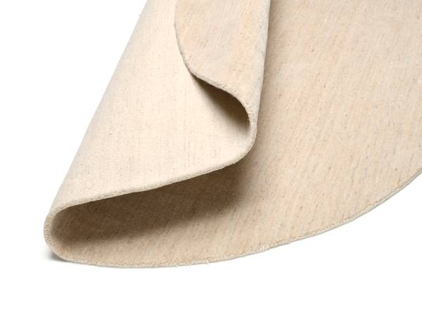 Wollteppich Lanabella Wool rund Schurwolle - Beige - Durchmesser: 200 cm
