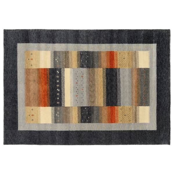 Wollteppich Agni Fire Schurwolle - Mehrfarbig - 70 x 140 cm