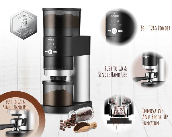 Kaffeemühle Perfect Coffee Grinder Schwarz - Edelstahl - ABS - 23 x 12 x 34 cm
