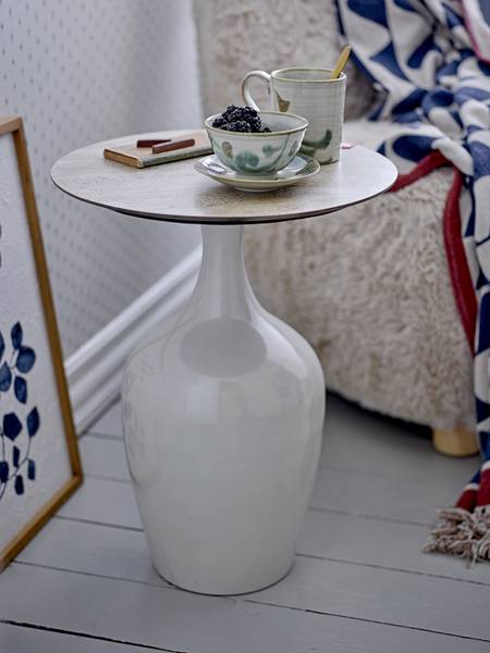 Beistelltisch Lecco Marmor Beige Dekor / Kaschmir