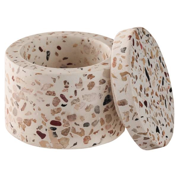 Dose Terrazzo 2er-Set Beton
