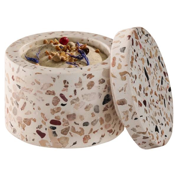 Dose Terrazzo 2er-Set Beton