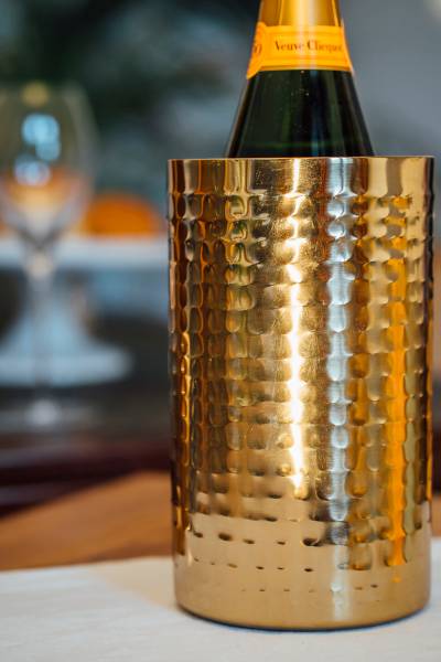 Flaschenkühler Gold Edelstahl - Gold