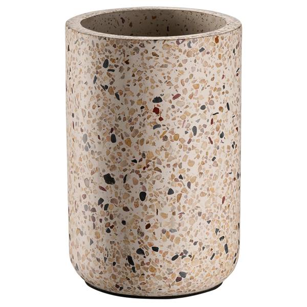 Flaschenkühler Terrazzo Steinzeug - Weiß