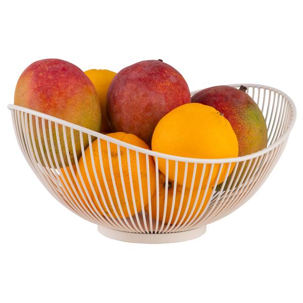 Korb Svart Weiß Aluminium - Weiß