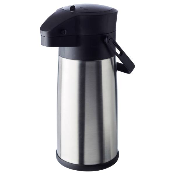 Pump-Isolierkanne Budget Polypropylen - Schwarz / Edelstahl