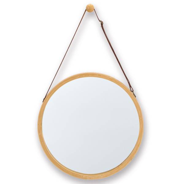 Wandspiegel Luaah Glas / Bambus / PVC - Natur