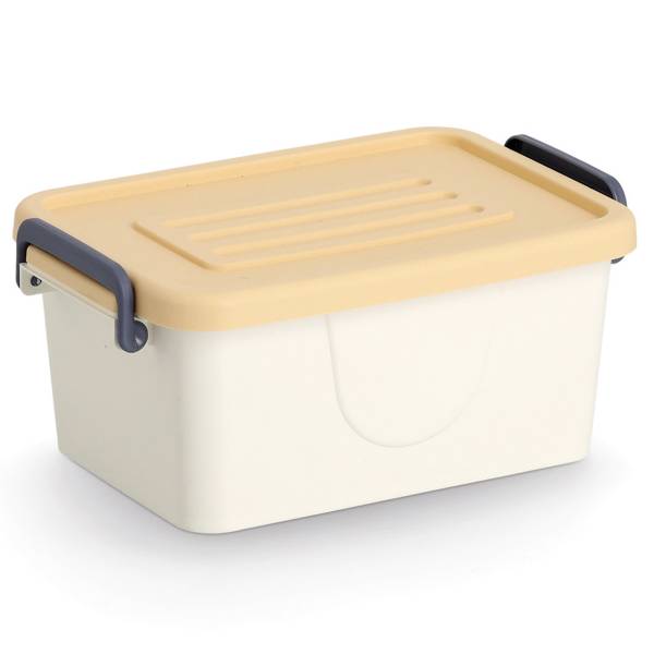 Aufbewahrungsboxen-Set Lebba 3-teilig Polypropylen - Weiß / Mint / Gelb / Beige
