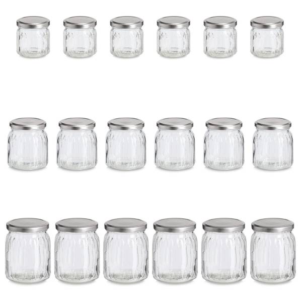 Einmachglas Metalldeckel Mombi 18-teilig Glas / Metall - Transparent