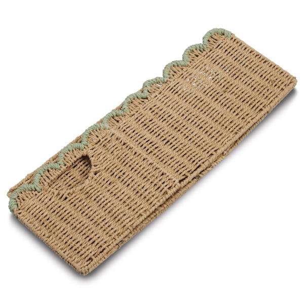Aufbewahrungskorb Dival Papiergeflecht - Mint - 25 x 38 cm