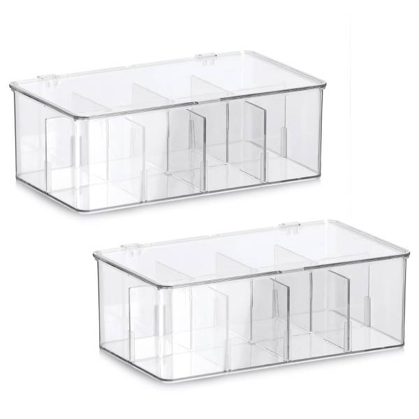 Organizer Rataa 2er-Set Kunststoff - Transparent