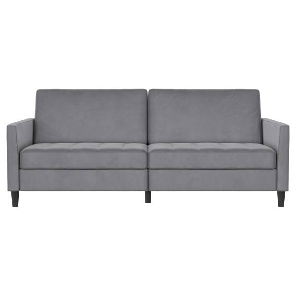 Schlafsofa Yalapa Hellgrau - Samt