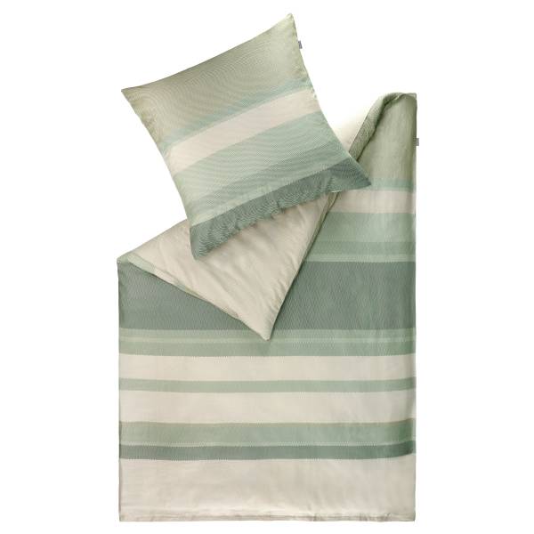Glanzsatin-Bettwäsche Herringbone Stripe Baumwollstoff