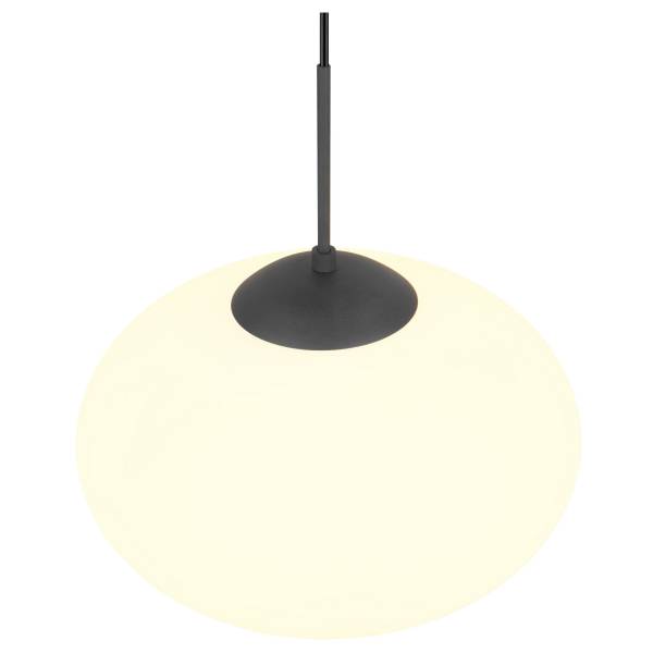 Pendelleuchte Fomento Eisen / satiniertes Glas - 1-flammig