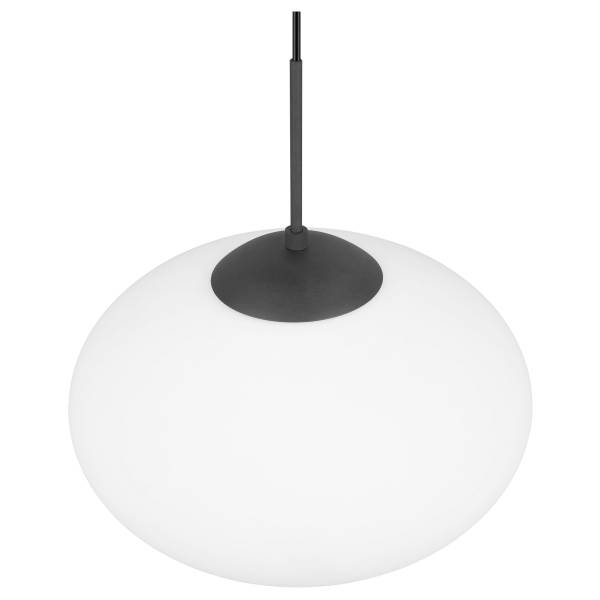 Pendelleuchte Fomento Eisen / satiniertes Glas - 1-flammig