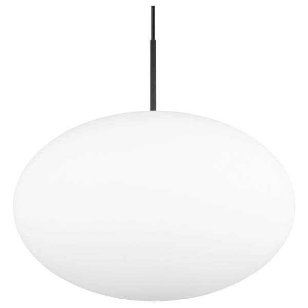Pendelleuchte Fomento Eisen / satiniertes Glas - 1-flammig