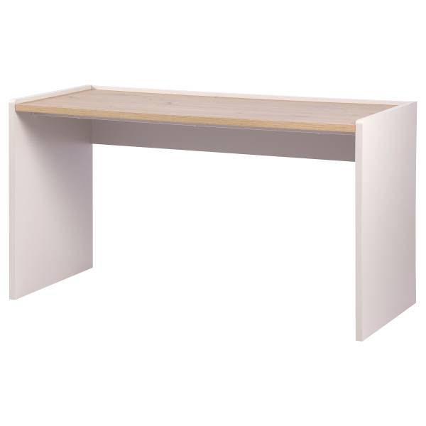 Schreibtisch Aluri Beige - Braun - Holzwerkstoff - 138 x 76 x 60 cm