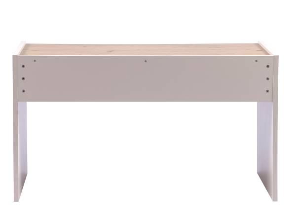 Schreibtisch Aluri Beige - Braun - Holzwerkstoff - 138 x 76 x 60 cm