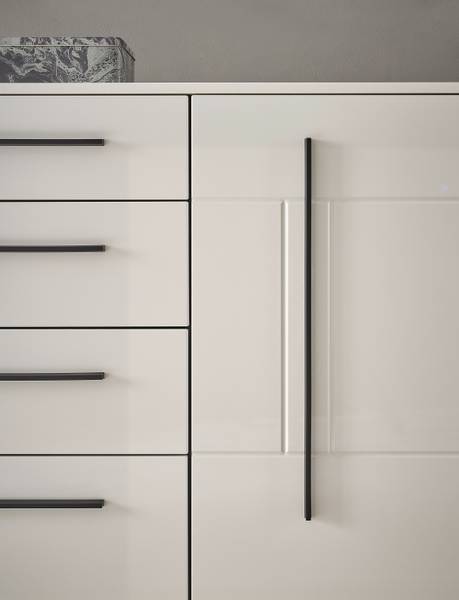 Sideboard Farson Hochglanz Weiß