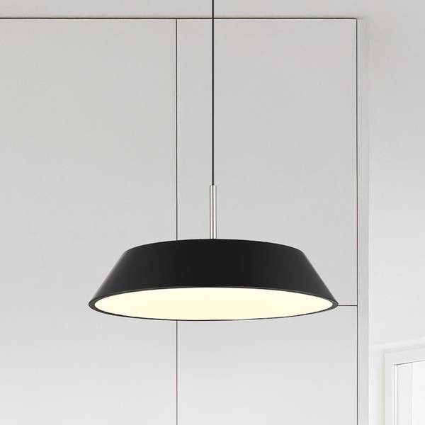 Pendelleuchte Silena Eisen / Aluminium - 1-flammig - Schwarz