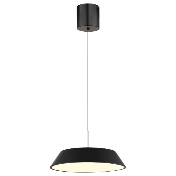 Pendelleuchte Silena Eisen / Aluminium - 1-flammig - Schwarz