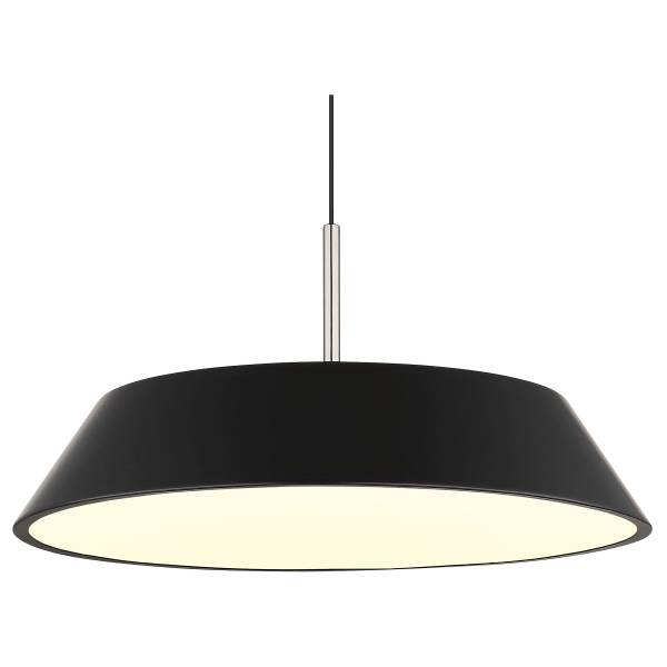 Pendelleuchte Silena Eisen / Aluminium - 1-flammig - Schwarz