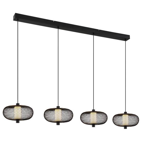 Pendelleuchte Astri Typ B Eisen / PVC - 4-flammig