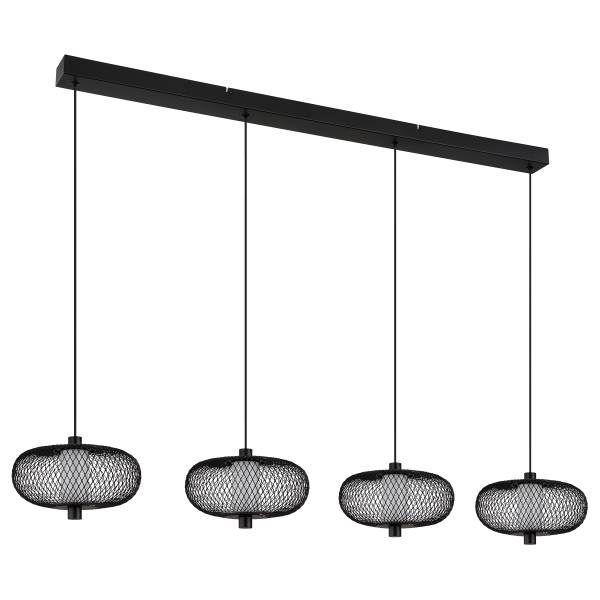 Pendelleuchte Astri Typ B Eisen / PVC - 4-flammig
