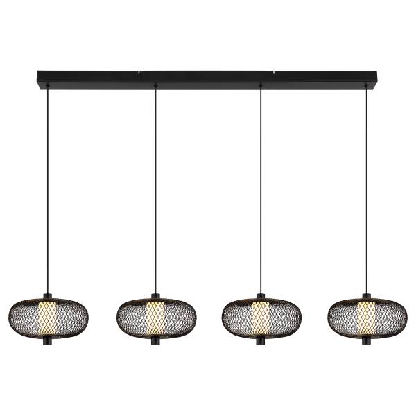 Pendelleuchte Astri Typ B Eisen / PVC - 4-flammig