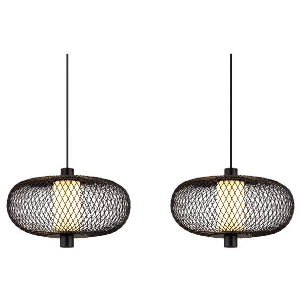 Pendelleuchte Astri Typ B Eisen / PVC - 4-flammig