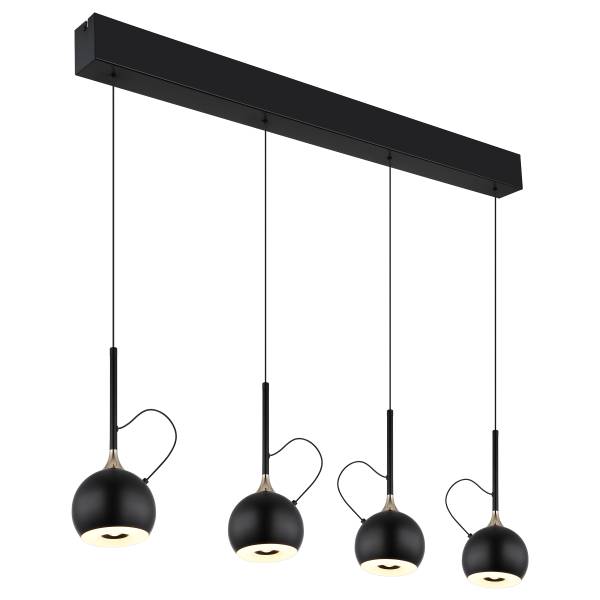 Pendelleuchte Donovan Typ B Eisen / PVC - 4-flammig