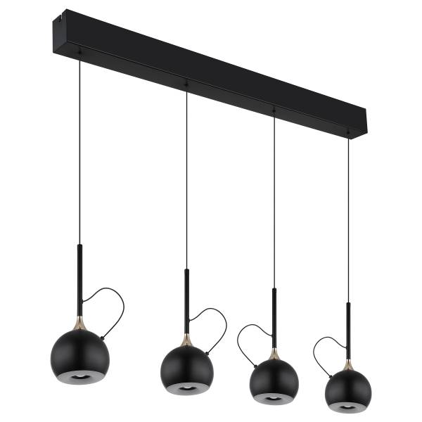Pendelleuchte Donovan Typ B Eisen / PVC - 4-flammig