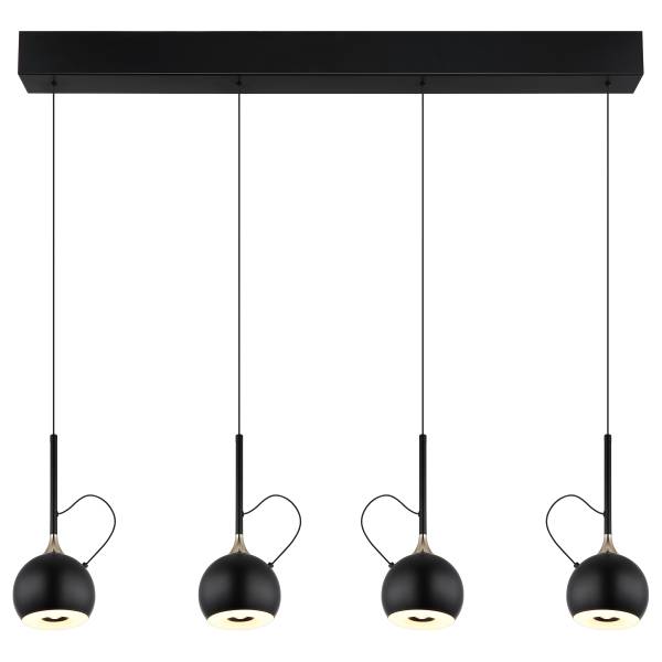 Pendelleuchte Donovan Typ B Eisen / PVC - 4-flammig