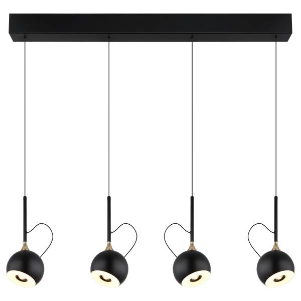 Pendelleuchte Donovan Typ B Eisen / PVC - 4-flammig