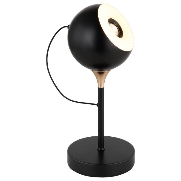 Tischleuchte Donovan Eisen / PVC - 1-flammig